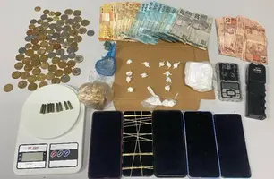 Itens apreendidos com trio de criminosos em Valença (Foto: Divulgação - ASCOM/SSP)