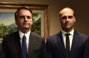 Jair e Eduardo Bolsonaro (Foto: Reprodução)
