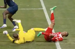 Jamal Musiala ficará fora dos gramados por até cinco meses após lesão (Foto: Reprodução/Fifa)