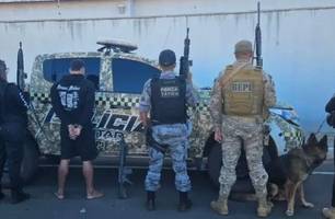 Jovem é preso após ameaçar comandante da PM e filha de 7 anos em Pio IX (Foto: Divulgação/PMPI)