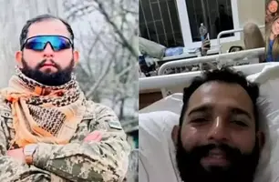 Maranhense que foi para guerra na Ucrânia tem perna amputada (Foto: Reprodução)