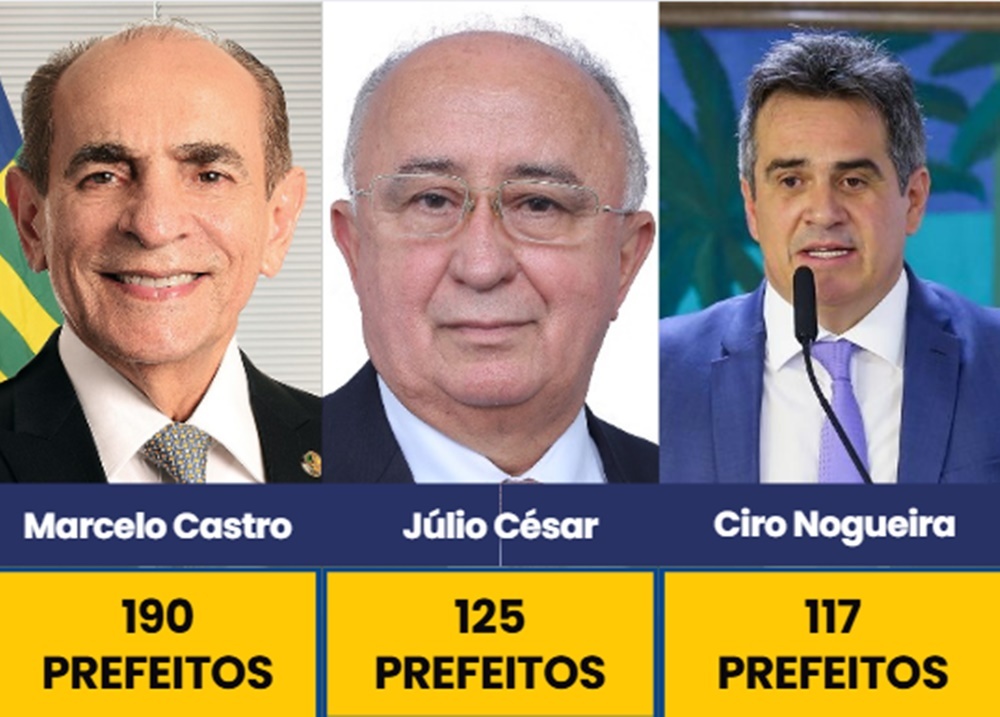 Marcelo Castro, Júlio César e Ciro Nogueira