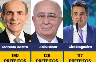 Marcelo Castro, Júlio César e Ciro Nogueira (Foto: Reprodução)