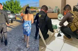 Operação Sheik: suspeita de assumir posto do marido em facção é presa no Piauí (Foto: Divulgação/Polícia Civil/Ascom)