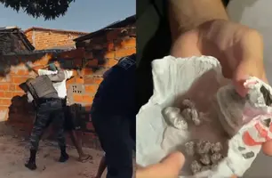 Polícia deflagra operação em área conhecida como 'Cracolândia' em Parnaíba (Foto: Reprodução/PC)