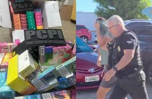 Polícia fecha ponto de venda de vapers em casa de luxo na zona Sul de Teresina (Foto: Divulgação/DEOP)
