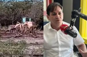 População denuncia uso de máquinas públicas em obra de vereador em Bom Princípio (Foto: Reprodução)