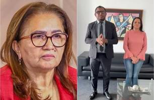 Prefeita Lúcia Lacerda e representantes do sindicato (Foto: Reprodução)