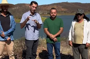 Prefeito de Paulistana acompanha início de obra hídrica no Assentamento Cachoeira (Foto: Reprodução)