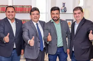 Prefeito Jesse James recebe apoio de Rafael Fonteles em projetos à Guadalupe (Foto: Reprodução)