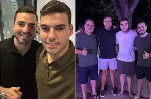 Prefeito Manoel Portela parabeniza irmão pela passagem de aniversário (Foto: Reprodução)