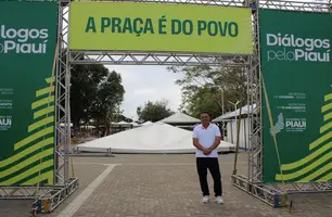 Prefeito Rogério Castro acompanha preparativos para a Feira de Serviços do “Diálogos pelo Piauí” (Foto: Reprodução/Ascom)