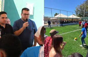 Prefeitura de Passagem Franca entrega Arena de Futebol 7 à população (Foto: Reprodução)