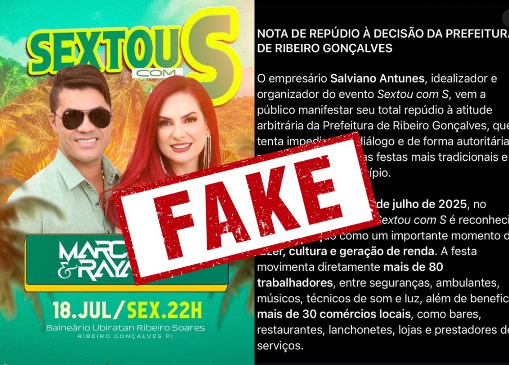 Prefeitura de Ribeiro Gonçalves nega proibir evento e cobra regras