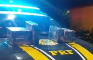 PRF apreende mais de 24 kg de maconha em ônibus interestadual em Piripiri (Foto: Reprodução)