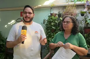 Proprietária de floricultura explica como a empresa foi alvo dos criminosos (Foto: Conecta Piauí)