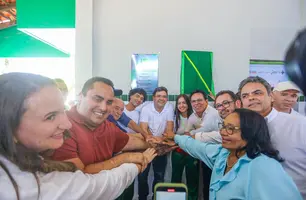 Rafael Fonteles entrega obras em Corrente e participa da Expocorrente 2025 (Foto: Louany Naira)