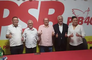 Reunião de lideranças do PSB e Cidadania. (Foto: Foto: Reprodução.)