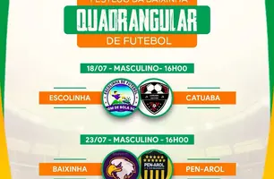 São Gonçalo do Piauí se prepara para o Quadrangular de Futebol nos Festejos da Baixinha (Foto: Reprodução/Redes Sociais)