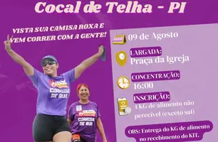 Secretaria das Mulheres apoia Corrida de Rua Contra o Feminicídio de Cocal de Telha (Foto: Reprodução/Redes sociais)