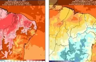 Temperatura máxima e mínima do dia 22/07 (Foto: SEMARH)