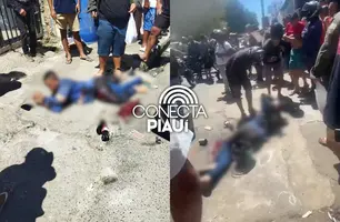 Tiro que acertou criminoso em arrastão no Dirceu quebrou perna do menor de idade (Foto: Reprodução)