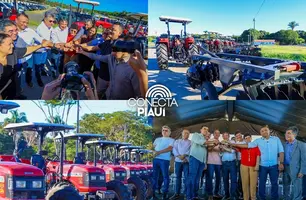 Tratores e kits de irrigação são entregues em 19 municípios piauienses (Foto: Reprodução)