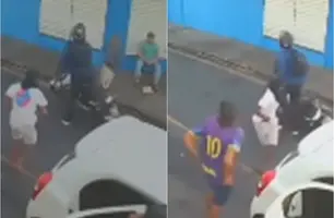 Vídeo: criminosos assaltam pessoas no bairro Parque Piauí na zona Sul de Teresina (Foto: Reprodução)