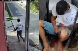 Vídeo mostra jovem correndo antes de ser morto na Zona Sudeste de Teresina (Foto: Reprodução)