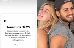 Virginia posta mensagem bíblica e reacende rumores de volta com Zé Felipe (Foto: Reprodução)