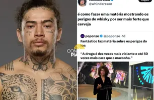 Whindersson critica matéria do Fantástico sobre maconha: ‘mais rasa que chafariz' (Foto: Reprodução)