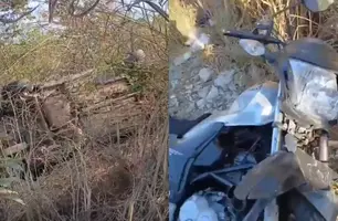 Acidente entre carro e moto causa transtornos na zona Norte de Teresina (Foto: Reprodução)