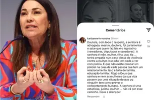 Advogada reage a publicação de Margarete Coelho: 'Tenha empatia' (Foto: Reprodução)