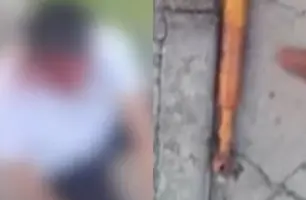 Agente de portaria é agredido com taco após discussão no trânsito em Teresina (Foto: Reprodução)