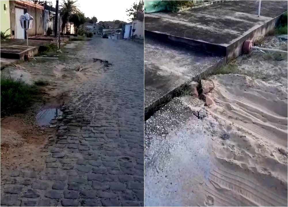 Águas de Teresina deixa obra mal feita e prejuízo para moradores na zona Sul