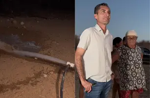 Após 47 anos, povoado Recreio celebra chegada de água encanada, em Paulistana (Foto: Reprodução)