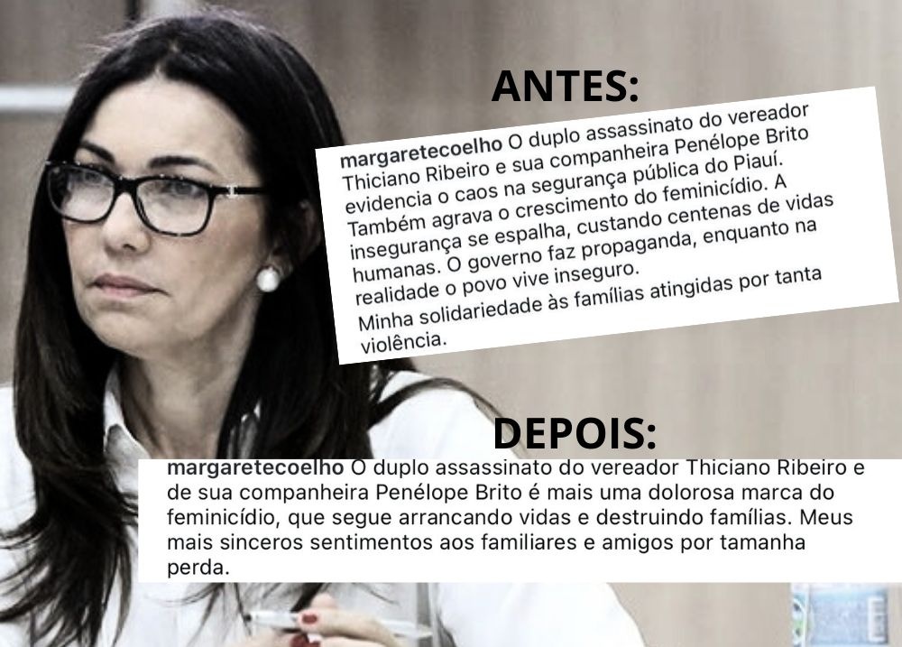 Após ser massacrada nas redes, Margarete edita postagem e exclui comentários