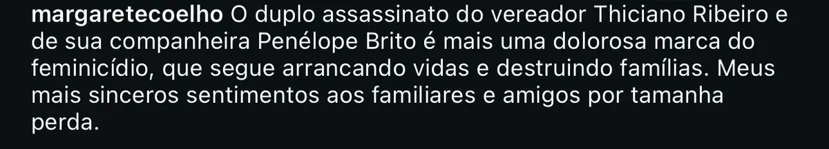 Após ser massacrada nas redes, Margarete edita postagem e exclui comentários