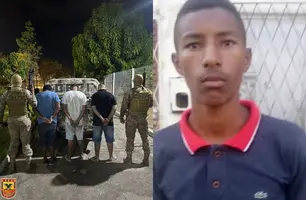 'Boladão' e comparsas são presos por matar jovem durante emboscada em Teresina (Foto: Reprodução)