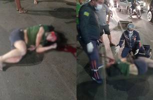 Ciclista morre em acidente na BR-316, na saída do bairro Mário Covas em Teresina (Foto: Reprodução)