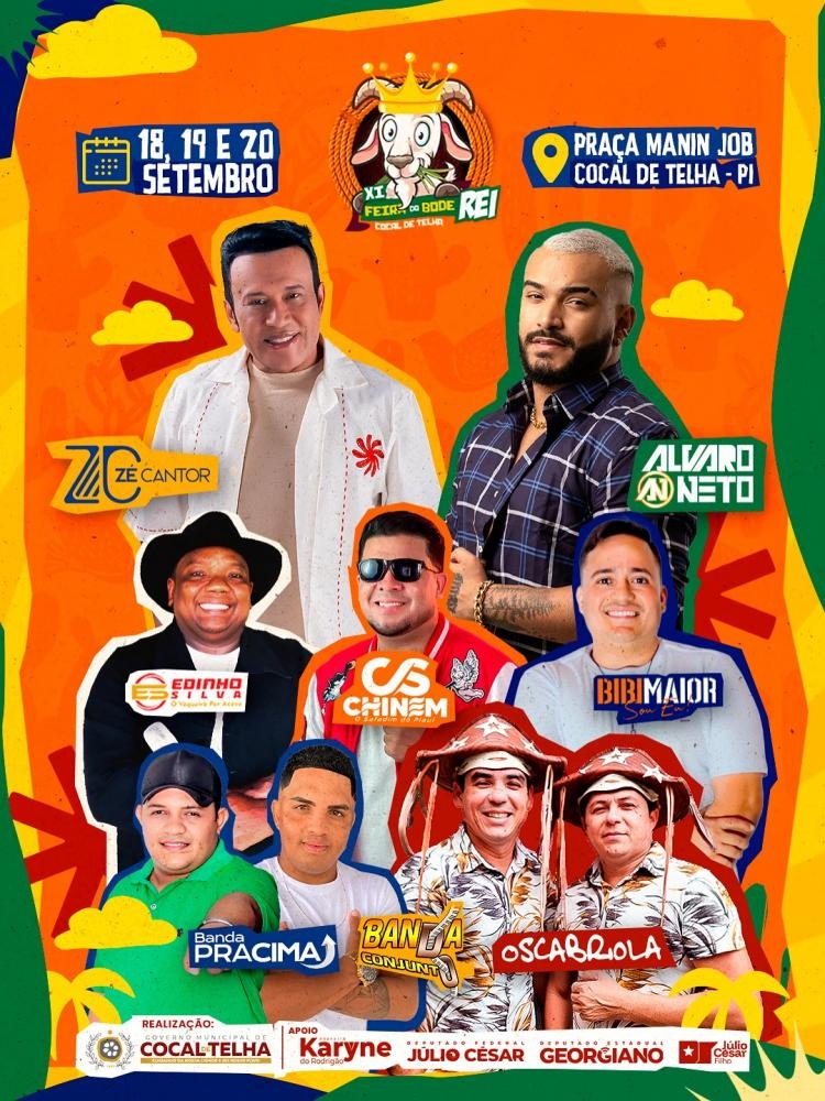 Cocal de Telha divulga programação da XI Feira do Bode Rei