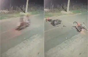 Colisão entre motocicletas deixa um morto e uma mulher ferida em Floriano (Foto: Reprodução)