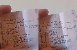 Com conta paga, moradora de Teresina expõe atraso no religamento pela Equatorial (Foto: Reprodução)