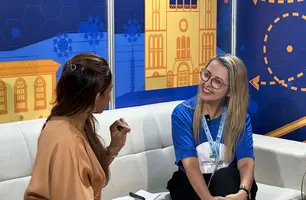 Conecta no Street Piauí: Jackeline Nobre, colaboradora do Singctur-Pi (Foto: Conecta Piauí)