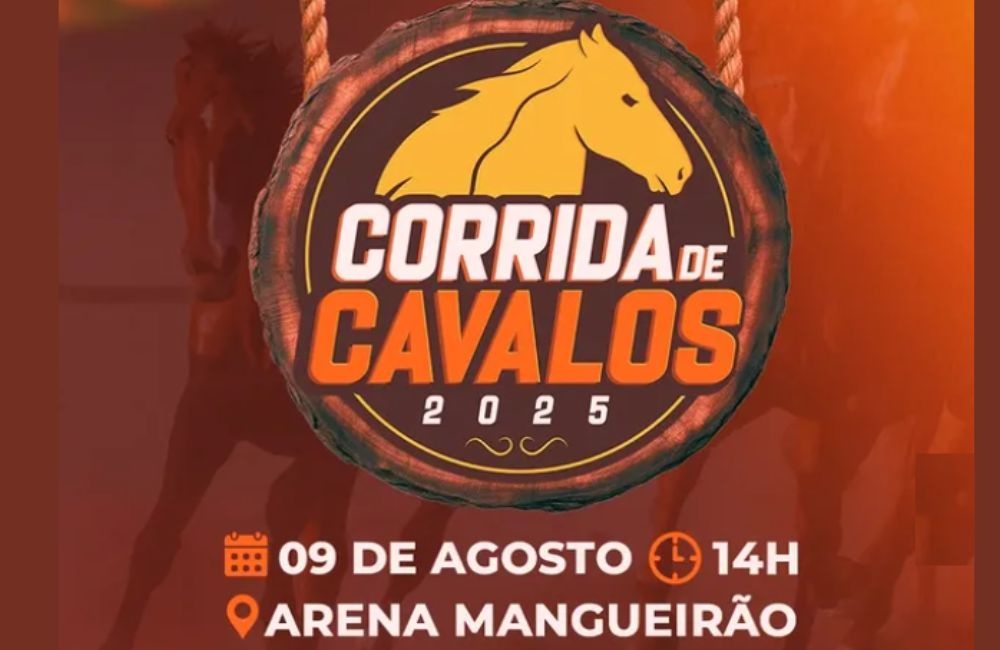 Corrida de Cavalos dos Festejos de Água Branca será no dia 9 de agosto