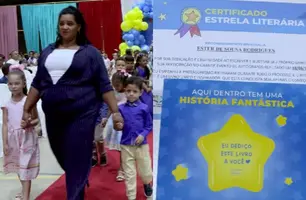 Crianças de Baixa Grande do Ribeiro se encantam com projeto “Estante Mágica” (Foto: Reprodução/Redes sociais)