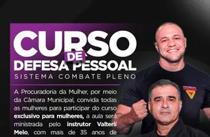 Curso gratuito de defesa pessoal para mulheres será realizado em Demerval Lobão (Foto: Reprodução)