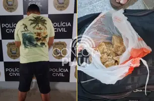 Homem é preso com crack quando tentava embarcar de Campo Maior para Teresina (Foto: Reprodução)
