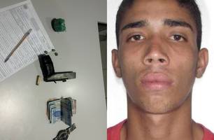 Homem é preso com simulacro de arma e drogas após abordagem em Demerval Lobão (Foto: Divulgação/PMPI)