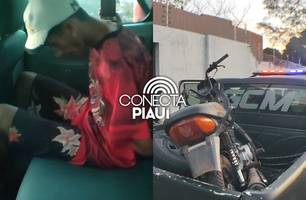 Homem é preso pilotando motocicleta roubada no centro de José de Freitas (Foto: Repórter 12/Conecta Piauí) Homem é preso pilotando motocicleta roubada no centro de José de Freitas (Foto: Repórter 12/Conecta Piauí)